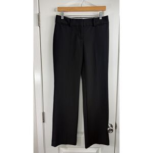 LOFT Marisa Trouser Womens Size 0 Black Dress Pants Straight Leg Career Work